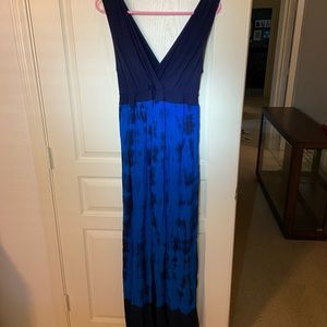 Deep V-Neck Tie-Back Maxi Dress